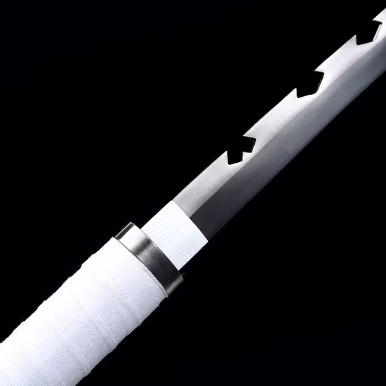Épée de Cosplay Hashibira Inosuke en acier au carbone, 104cm, tueur de démons, Anime